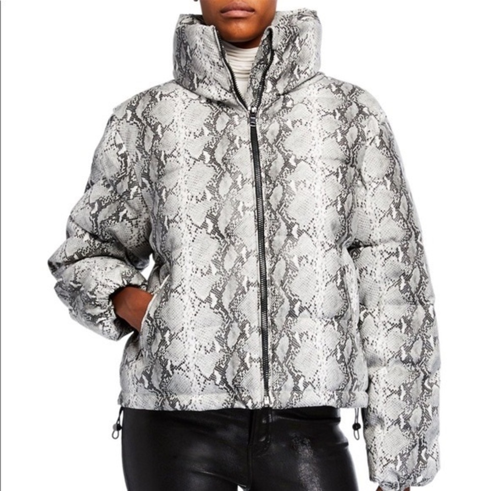 Snakeskin Puffer Jacket